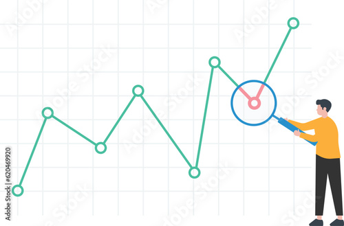 Stock market or Cryptocurrency decline, Down turn, Economic recession, Market plunge signal, Business inflation, interest rate falling down, Business analyst
