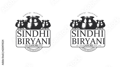 biryani vintage logo