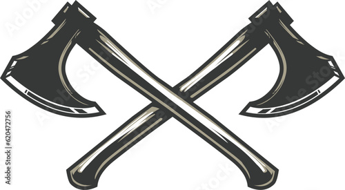 Axe vector logo illustration
