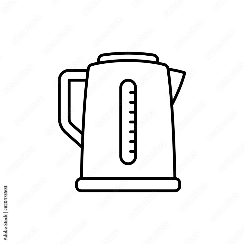 Obraz premium Teapot icon vector. Kettle illustration sign. Tea symbol. Teakettle logo. Hot drink mark.