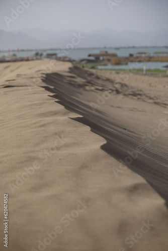 2023.05.01. Tourist in Shahu lake, Yinchuan, Ningxia Hui Autonomous Region.