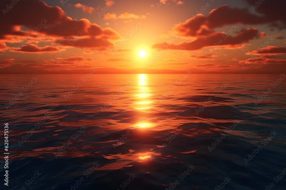 sunrise view Made with Generative AI
