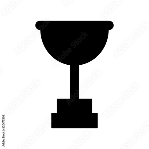 Champion trophy Silhouette in black color