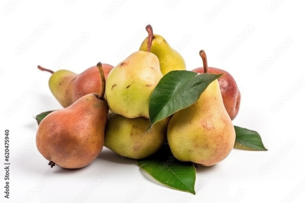 Pile of pears isolated on white background Pile of pears isolated on white background