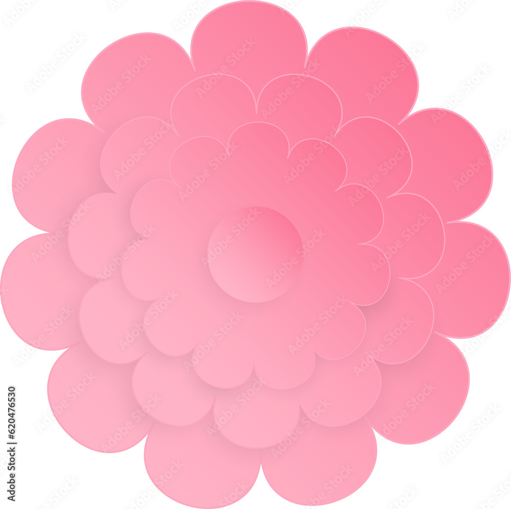 Flower, Element of floral paper cut. Paper cut of flower shape and spring symbol. Flower, Element of floral paper cut. Paper cut of flower shape and spring symbol.
