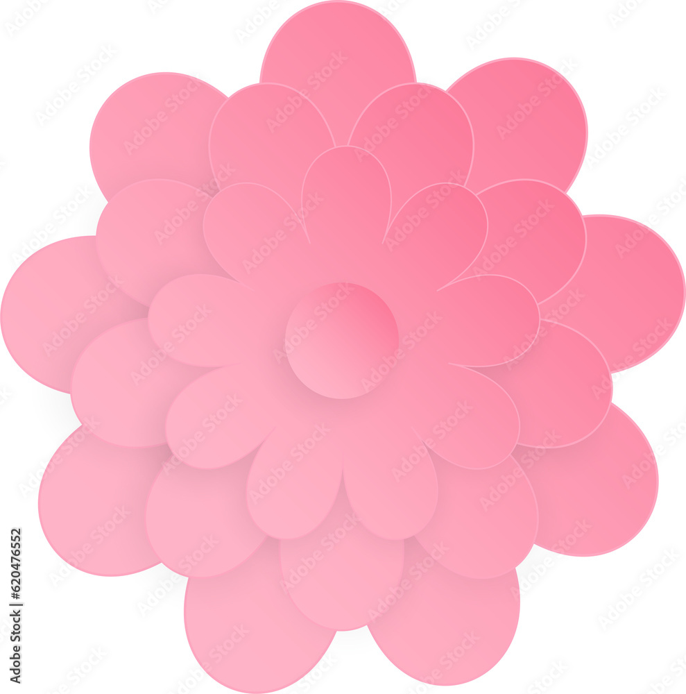 Flower, Element of floral paper cut. Paper cut of flower shape and spring symbol. Flower, Element of floral paper cut. Paper cut of flower shape and spring symbol.
