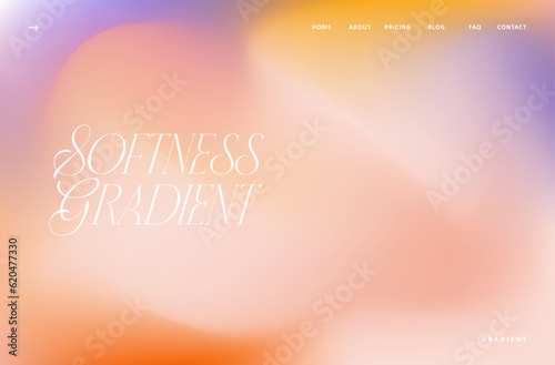 Abstract blurred red gradient mesh landing page background. Colorful smooth. soft colored wave vector illustration For Wallpaper, Banner, Card, Book Illustration