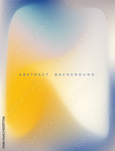 Holographic blue gradient aura pastel mesh background. Soft blurry blue, yellow and white design for social media concepts, web, smartphone screen, presentations, banners, posters and prints