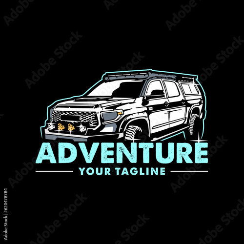 Adventure Retro Vector Illustration 