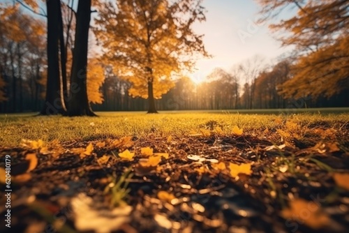 Wallpaper Mural Autumn park landscape Torontodigital.ca