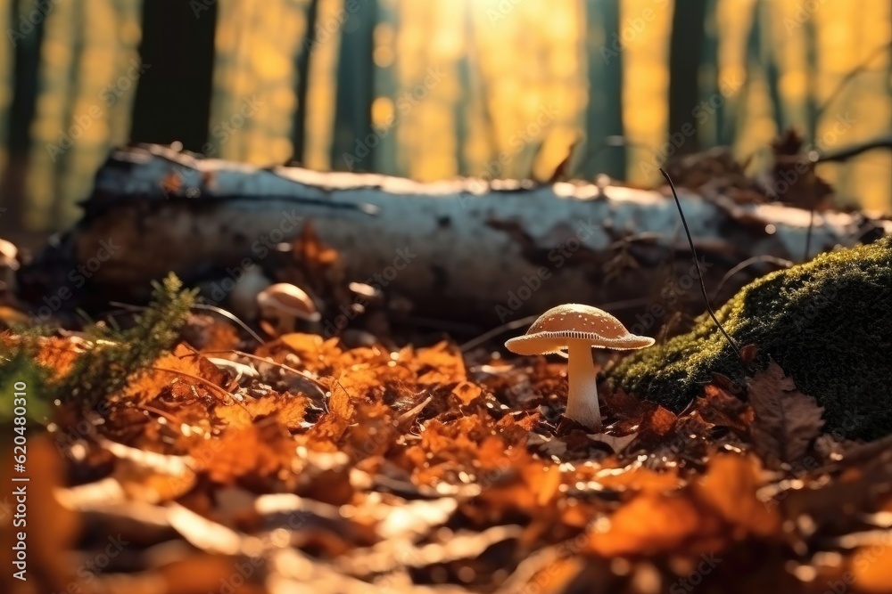 Obraz premium Autumn park landscape