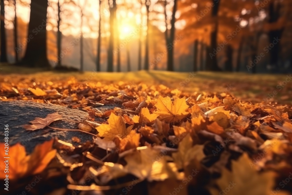 Autumn park landscape Autumn park landscape