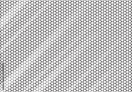 Abstract Triangle Halftone Pattern. Triangle Vector Abstract Geometric Technology Background. Halftone Triangular Retro 80s Simple Pattern. 