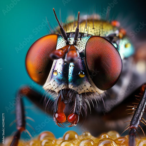 Up Close and Personal: Captivating Macro Image of a Fly 
