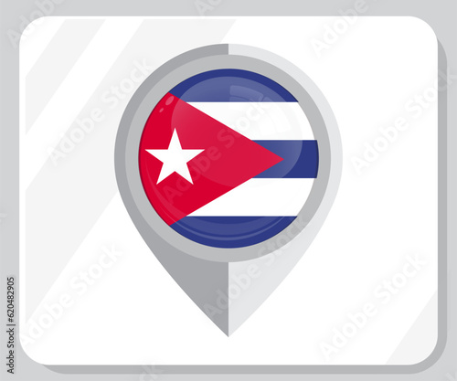 Free Download Cuba Circle Glossy Pride Flag Icon
 - GFXLoad