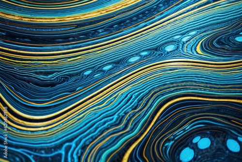Intricate patterns formed by water ripples in a serene pool or pond, showcasing the beauty and complexity of nature's artistry. Generative AI. 