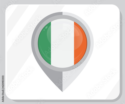 Free Download Ireland Circle Glossy Pride Flag Icon
 - GFXLoad
