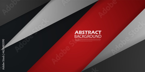 Futuristic abstract dark red and gray. Triangle on dark color geometric design. Modern overlap papercut background vector illustration. Eps10 vector