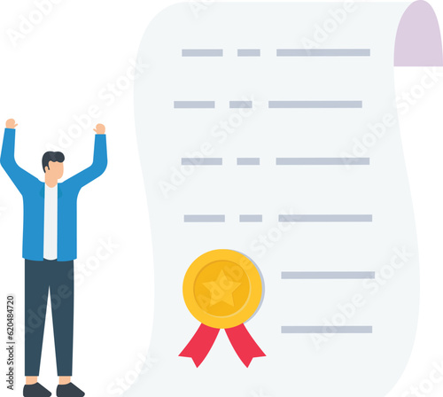 Certificate on taking course, Award for excellent work, Education certified, Star certificate, Work achievement

