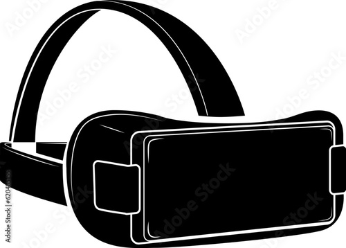 Virtual reality glasses icon.  Virtual reality glasses image. Design elment in vector.