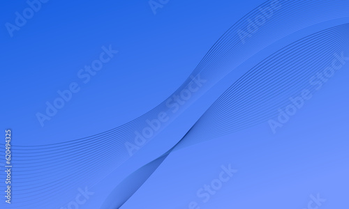 blue curve wave business lines soft gradient abstract background