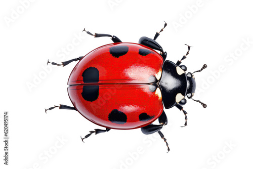 Ladybug On Isolated Transparent Background, Png. Generative AI