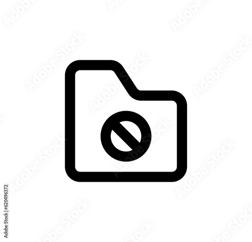 forbidden line icon