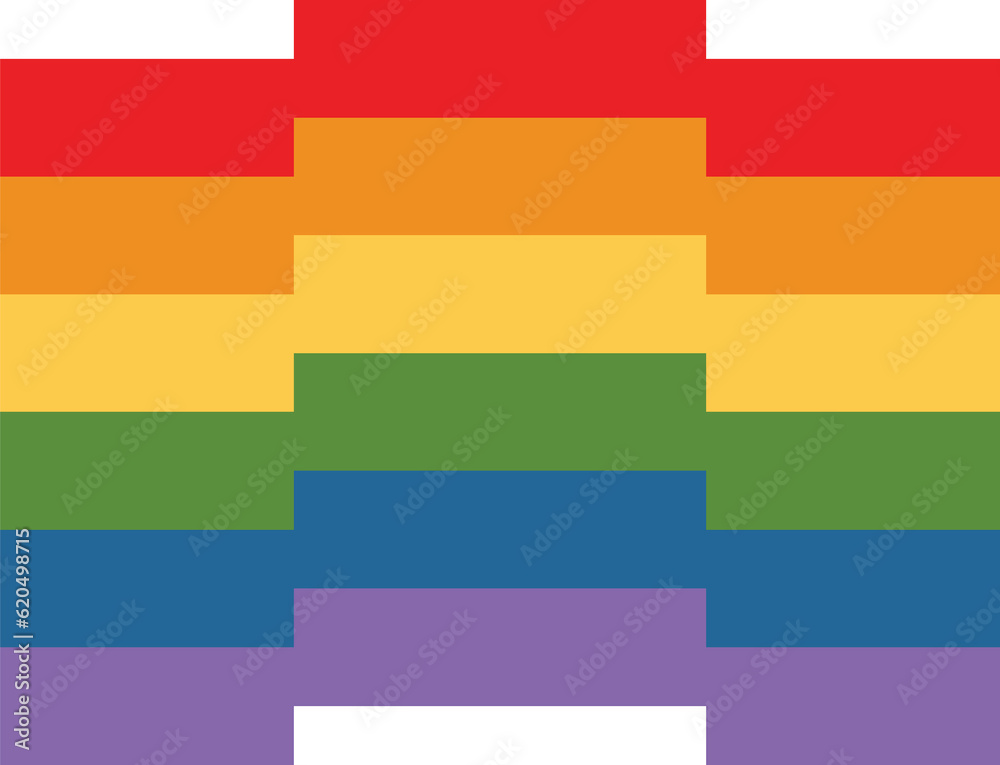 pixel rainbow flag