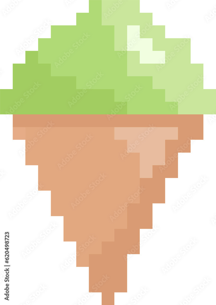 Obraz premium pixel ice cream