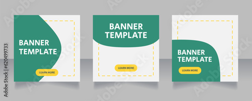 Herbal nutrient supplement web banner design template. Vector flyer with text space. Advertising placard with customized copyspace. Printable poster for advertising. Arial font used