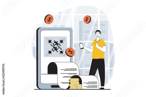 Employee hiring process concept with people scene in flat design for web. HR manager declined and approved applicant resumes in team. Vector illustration for social media banner, marketing material.