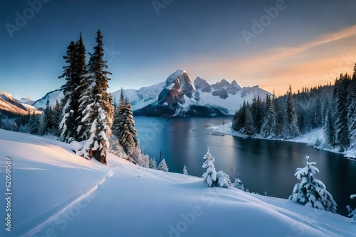 winter landscape in the mountains © Pretty Panda