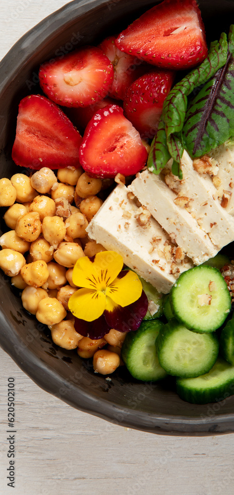 Summer buddha bowl, healthy and balanced food. Summer buddha bowl, healthy and balanced food.