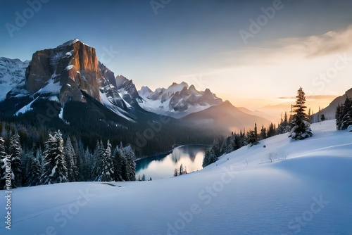 winter mountain landscape © Pretty Panda