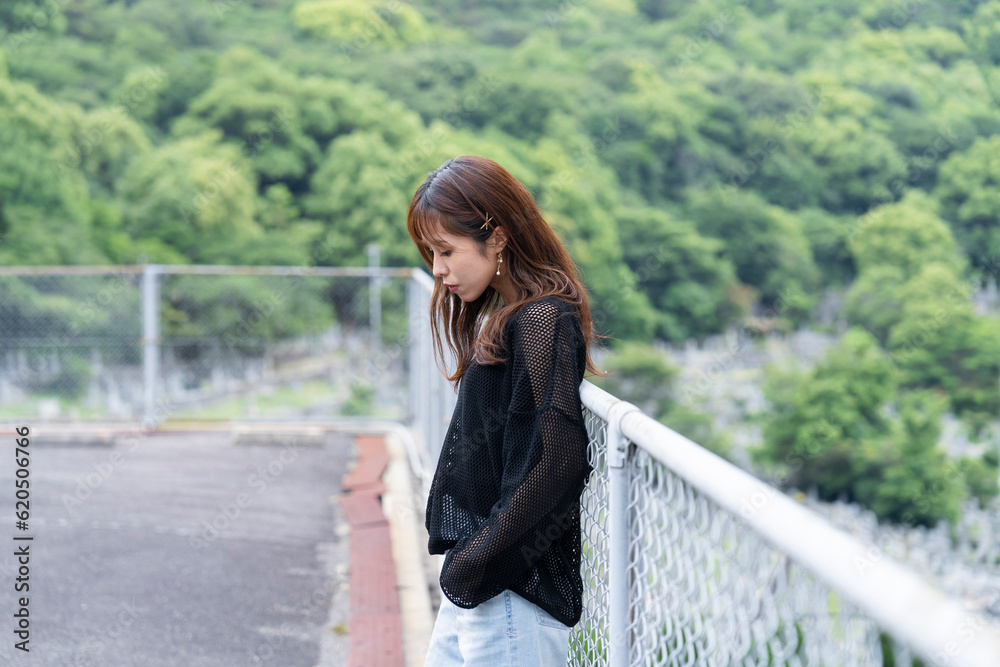 ロングヘアの女性