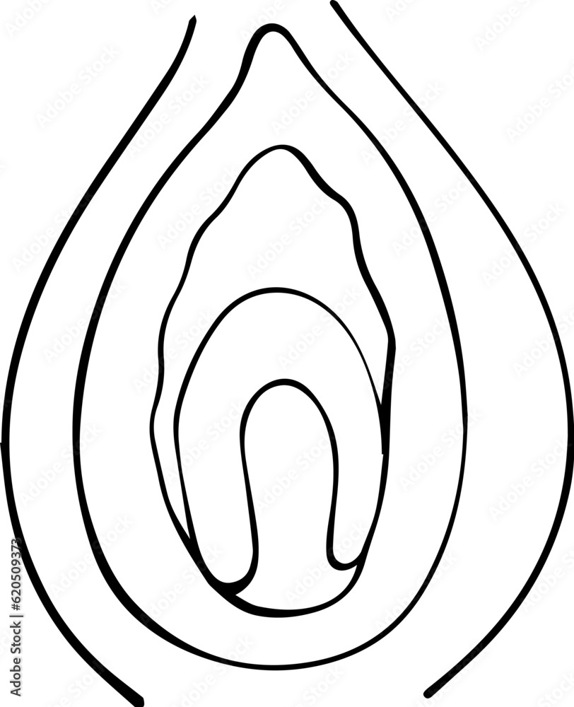 Vector illustration of female vagina. Intimate zone. Sexual organ. Hand drawn. Doodle style. Line art. Vector illustration of female vagina. Intimate zone. Sexual organ. Hand drawn. Doodle style. Line art.