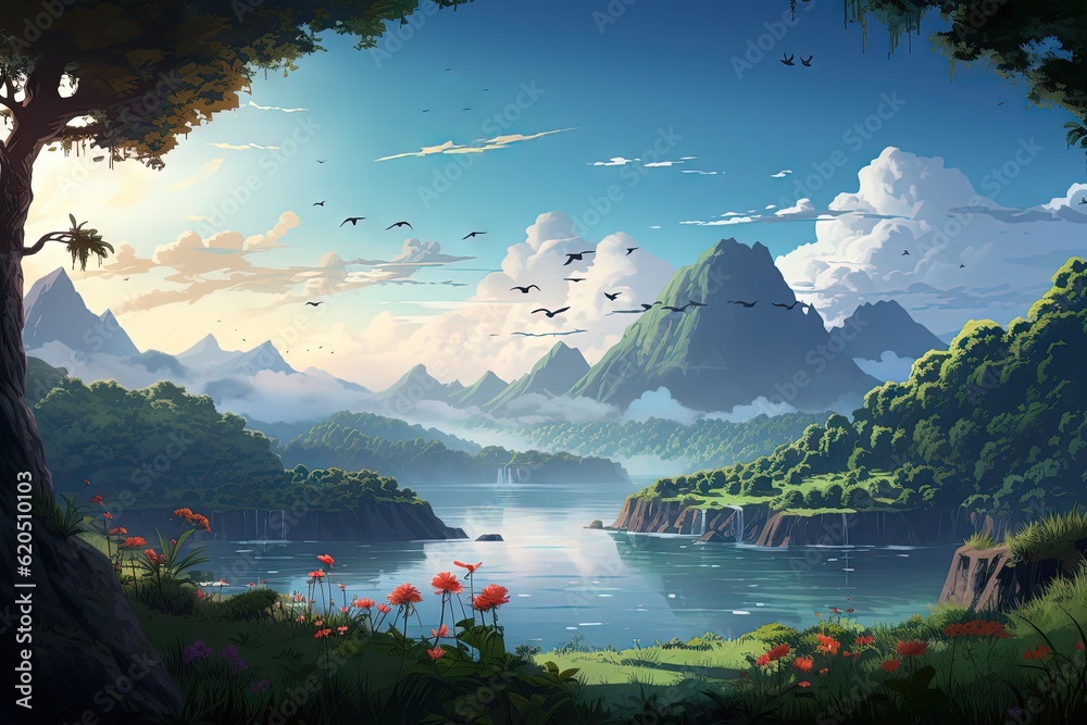 High Resolution Pixel Art Scenery Stunning Desktop Wall Generative AI how-to-high-resolution-pixel-art-pixel-art-amino