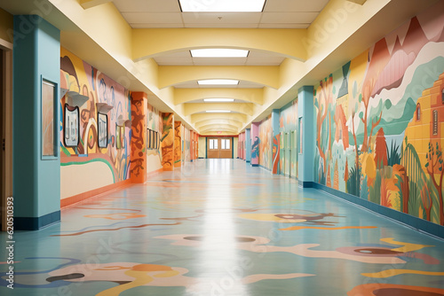 corridor in a pre school