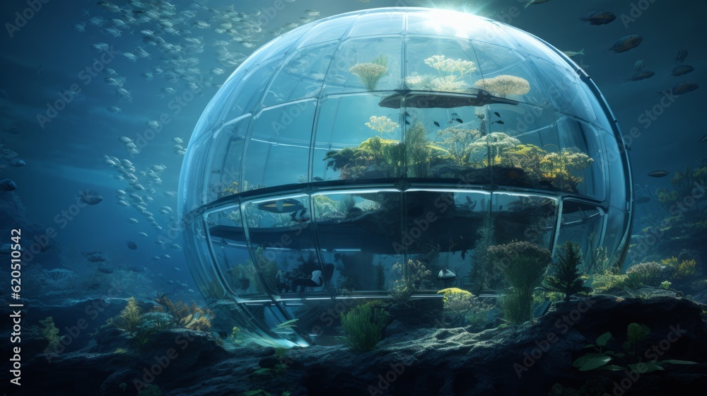 Underwater BioDome A selfsustaining underwater biodome housing an