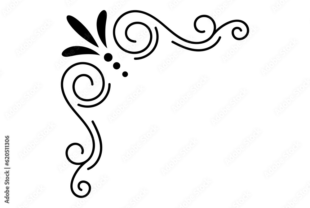 Curly ornament calligraphy artwork ornate border Curly ornament calligraphy artwork ornate border
