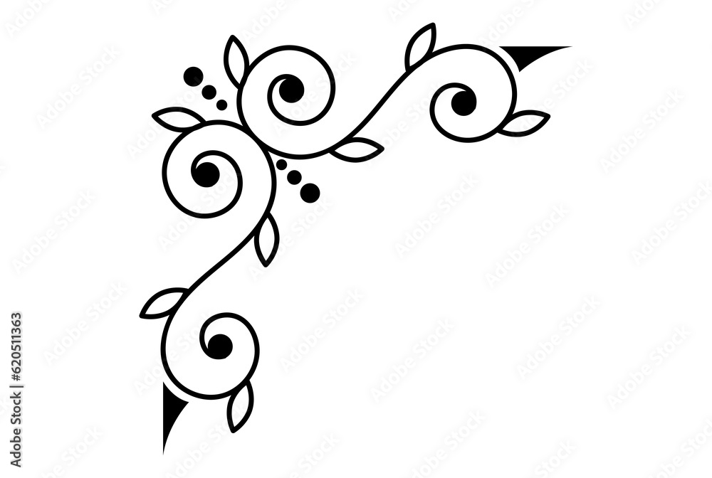 Typographic ornament ornamental flourishes pattern Typographic ornament ornamental flourishes pattern