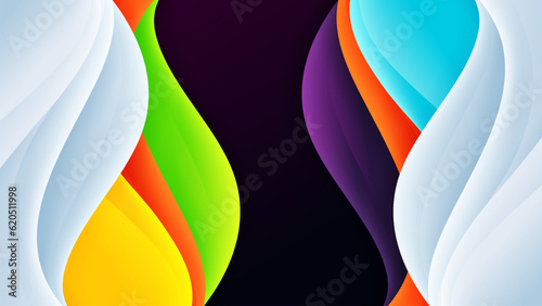 Abstract background soft gradient color and dynamic shadow on background .Vector background for wallpaper banner. Eps 10