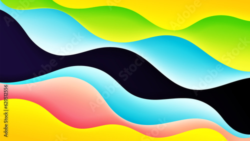 Abstract background soft gradient color and dynamic shadow on background .Vector background for wallpaper banner. Eps 10 © Arfa