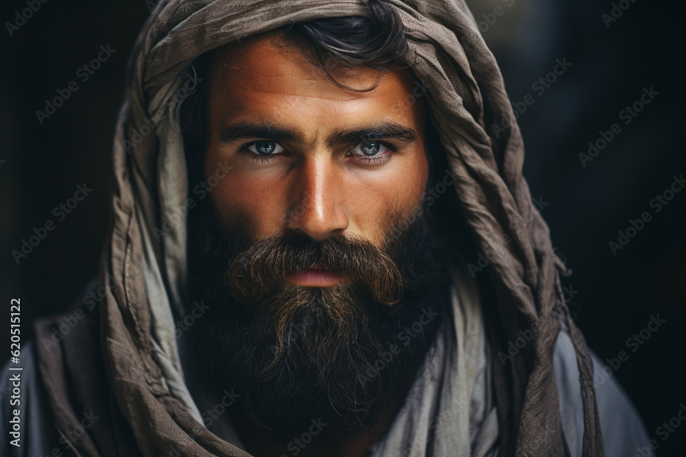 the confidence and determination of a Muslim guy, capturing his gaze and expression that reflect his resilience, ambitions, and unwavering spirit, Generative AI