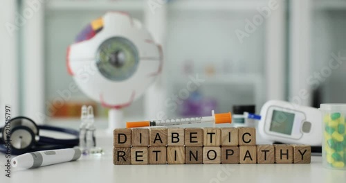 Diabetic retinopathy and complications of diabetes mellitus in patients. Complications of diabetes mellitus and vision photo