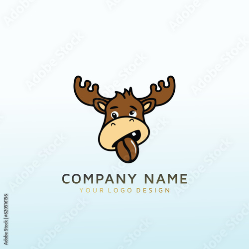 Moose is a coffee roasting company logo