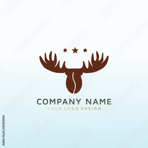 Moose is a coffee roasting company logo