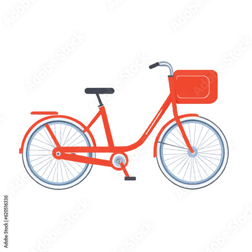 vector push bike illustration isolated on white background. bike isolated vector © Jacky