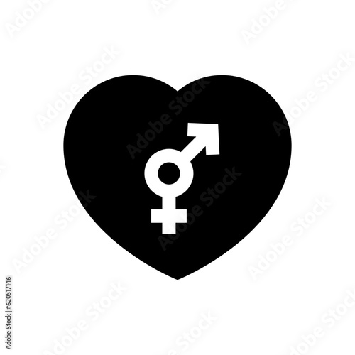 bisexual glyph icon
