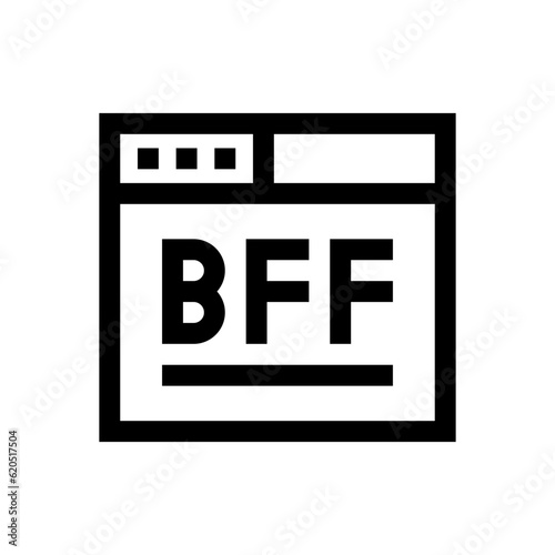 best friends outline icon